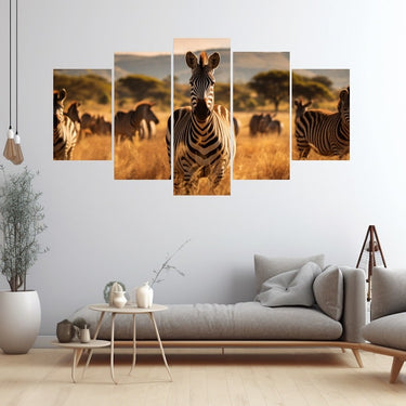 Zebra Print Canvas Wall Art